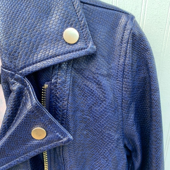 Reptile Blue biker coat - Picture 3 of 12